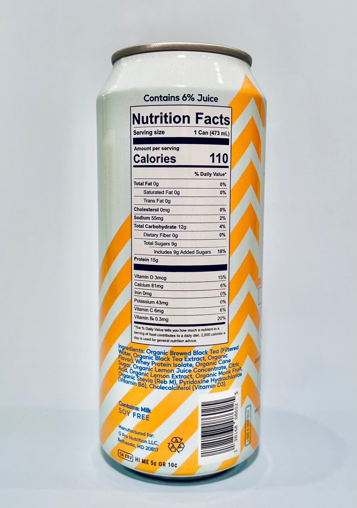 Fuerté Protein Lemon Ice Tea 16 FL OZ